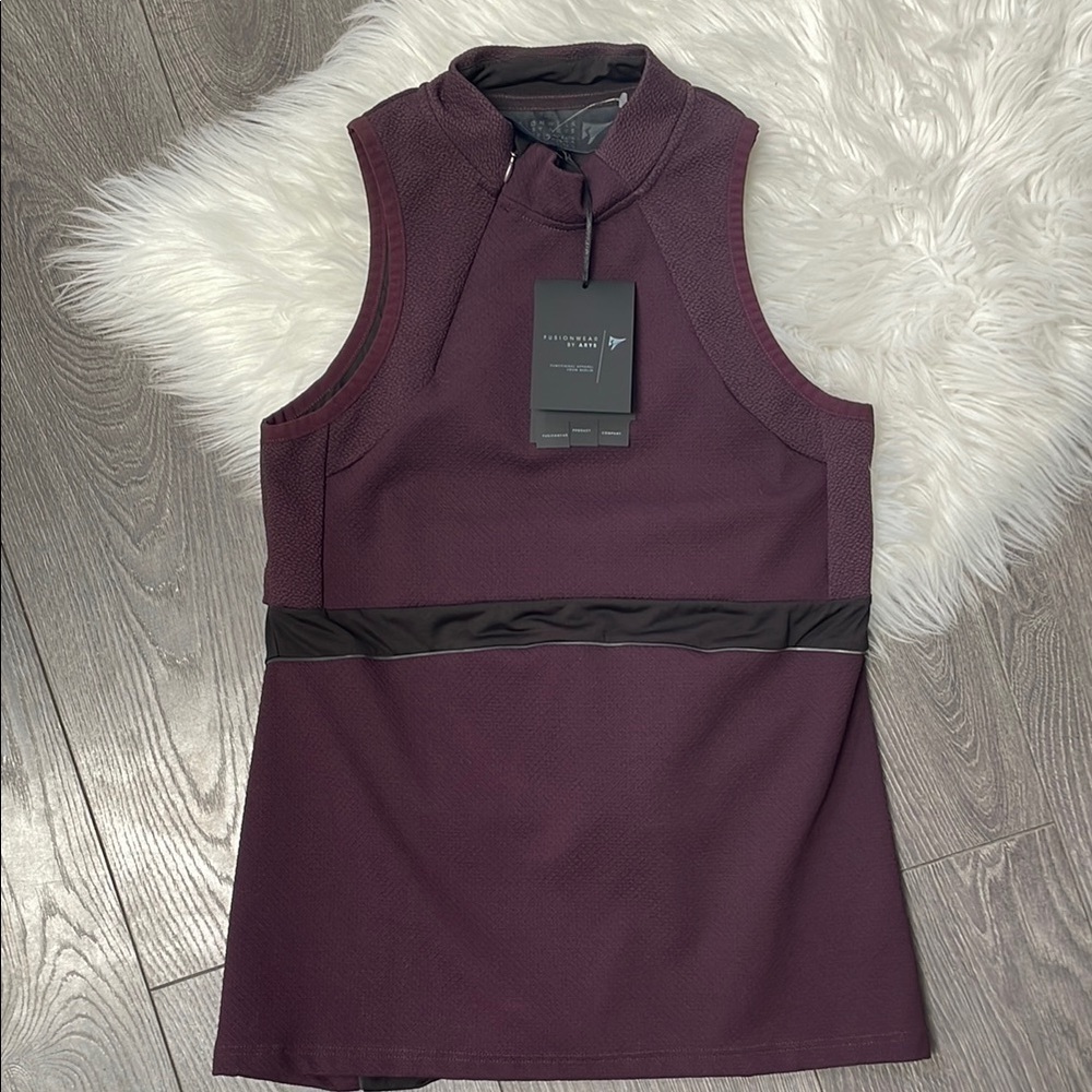 FUSHIONWEAR Timeless Elegant rosewood purple sleeveless tank top
